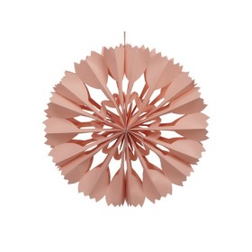 COLGANTE FLOR PAPEL NARANJA Ø30cm