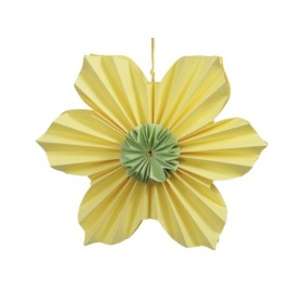 PENJOLL FLOR PAPER GROC Ø15cm 2 unitats