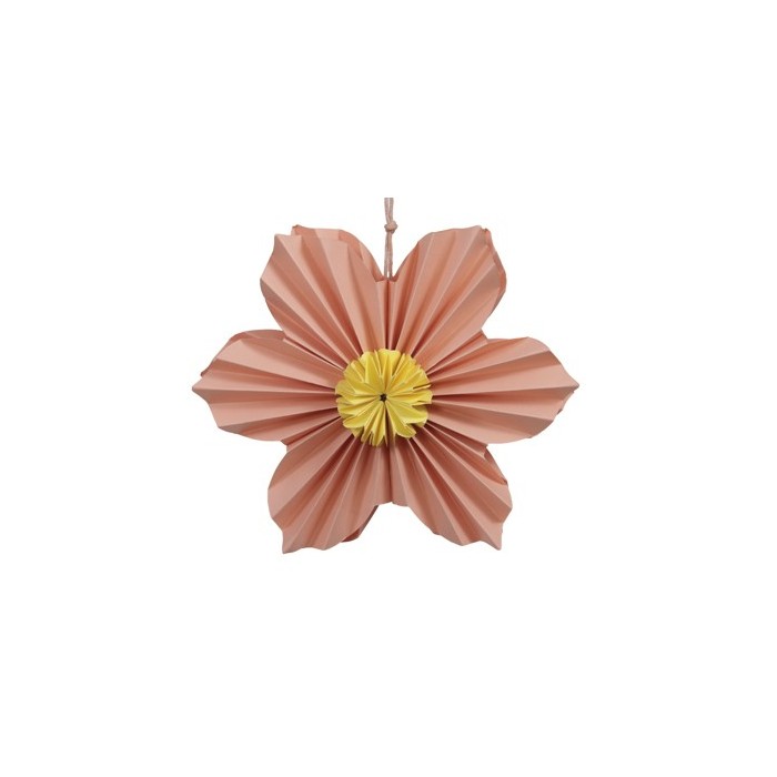PENJOLL FLOR PAPER TARONJA Ø15cm 2 unitats