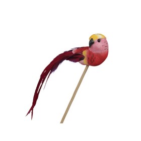 PICK PAJARO ROJO 13cm 8 uds