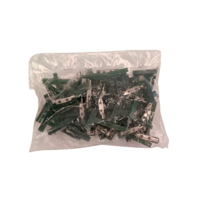 GALA CLIP SOLAPA 5cmx2,5cm (50unid) VERD