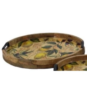 BANDEJA MADERA PATMOS D37.5 H4cm GRANDE