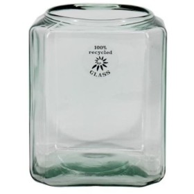 CRISTAL JARRON CUADRADO JELLE D13.5 H17cm