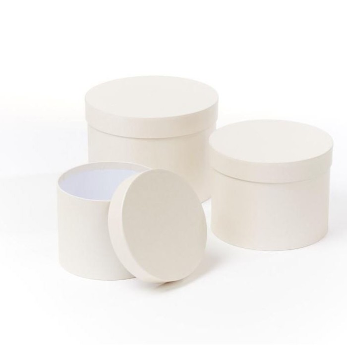 SOMBRERERAS CREMA SET DE 3