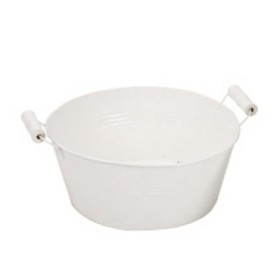 BOL ZINC CREMA ASAS MADERA D22 H 9.5