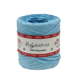 RAFIA BOBINA 200 m CELESTE
