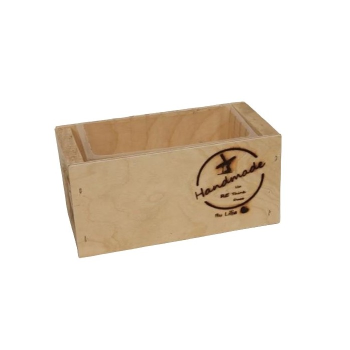 CAJON RECTANGULAR MADERA 19x10.2x9 cm