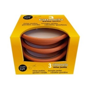 VELA CITRONELA PATO TERRACOTA 18cm PACK 3 UNI