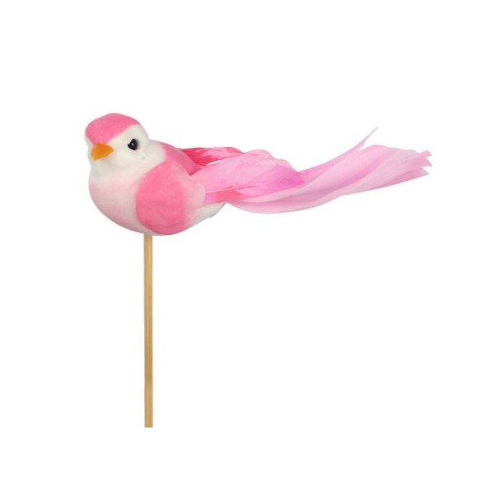 PICK PAJARO ROSA PALO 50cm 25pcs