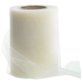 CINTA TUL CREMA 125MM 100M