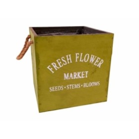 CAIXES QUADRADES L 18x18x18cm VERDES