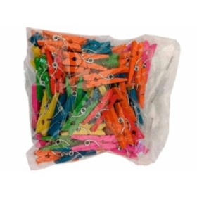 OASIS ACB PINZAS MADERA COLORES 2,5cm (100u.)