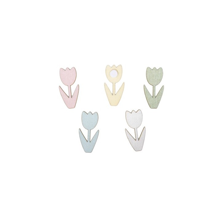 TULIPES ADHESIVA 12 uni 4.5cm