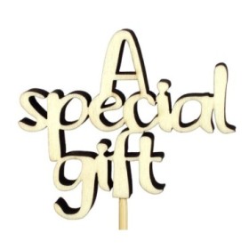 PICK SPECIAL GIFT MADERA 8,5x7.5cm stick 50cm