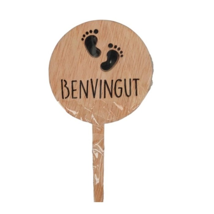 PICK BENVINGUT H25cm MADERA 5u