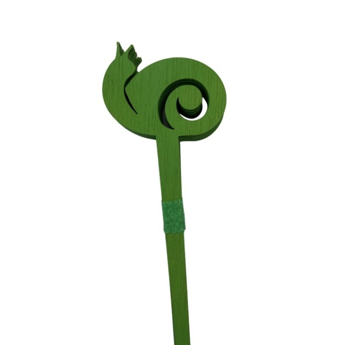 PICK CARACOL h25cm VERDE 5u