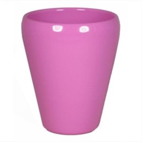 CERAMICA ORQUIDIA BASE D14 H17CM ROSA XICLET BRIL