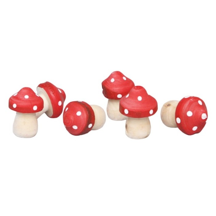 SETA MADERA 2x2.5cm 24u Rojo