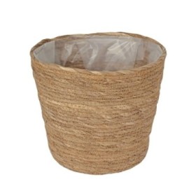 CUBREMACETA OSAKA PAJA D21,5 H19cm NATURAL