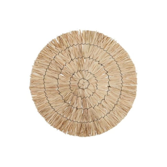 DISC DECO RAFFIA D28x1cm  Natural