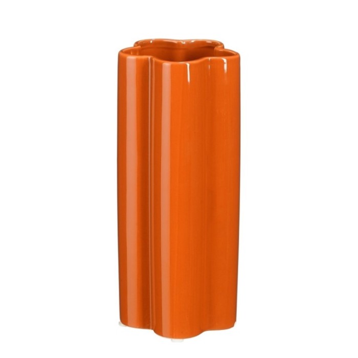 JARRON FLOR NARANJA-D10xH22CM GRANDE