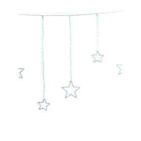 CORTINA DE LLUM 364L/200x80cm AMB ESTRELLES