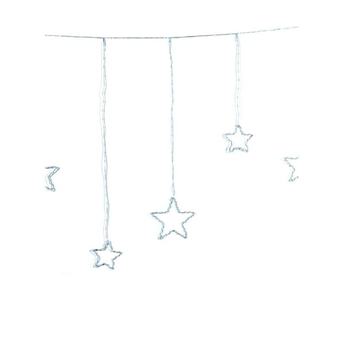 CORTINA DE LLUM 364L/200x80cm AMB ESTRELLES