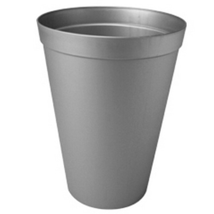 CUBO PLASTICO BASICO D25cmx33cm 10ltr. ZINC COL