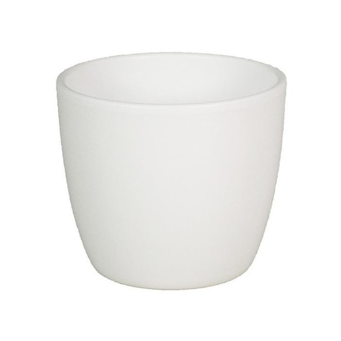 CERAMICA POT BOULE D7.5 H6cm BLANC MAT ES6