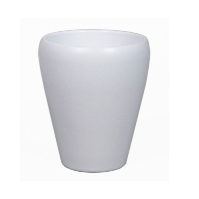 CERAMICA ORQUIDIA BASE D14 H17CM BLANC MAT