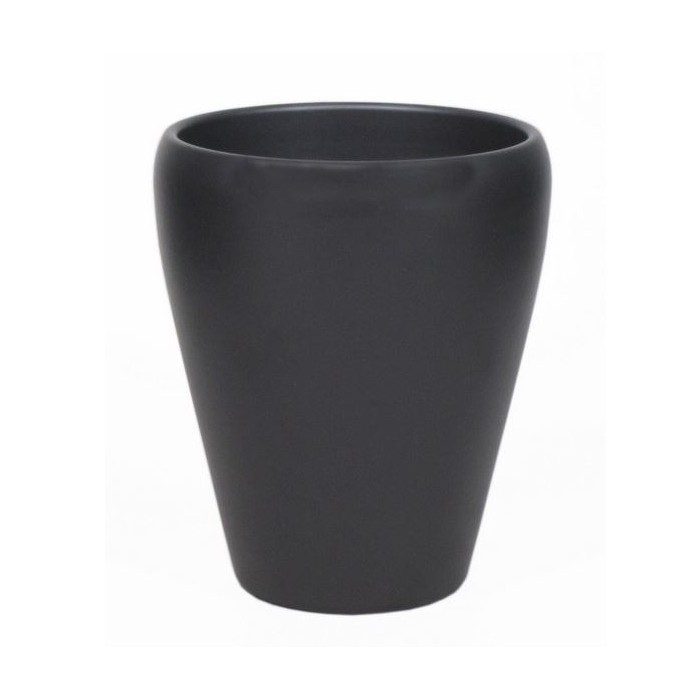 CERAMICA ORQUIDIA BASE D14 H17CM ANTRACITA MAT