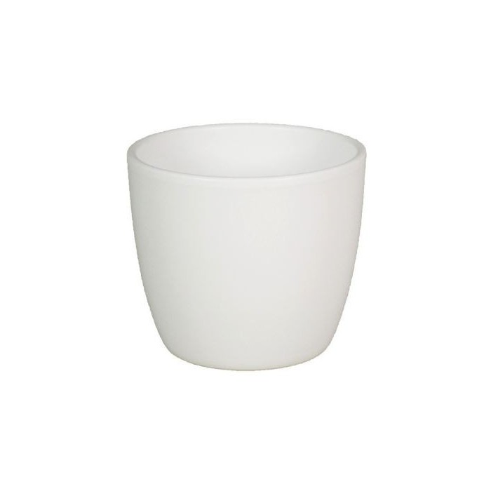 CERAMICA POT BOULE D10.5 H8.5CM BLANC MAT ES9
