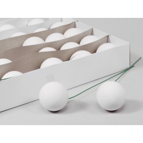 BOLES ENFILFERRADES 50 mm BLANC MAT 30 UNI