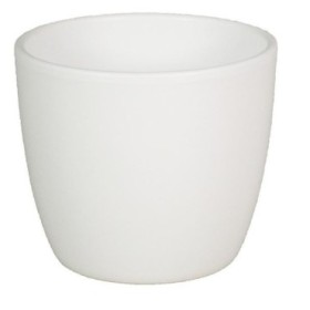 CERAMICA POT BOULE D13.5 H12CM BLANC MAT ES12
