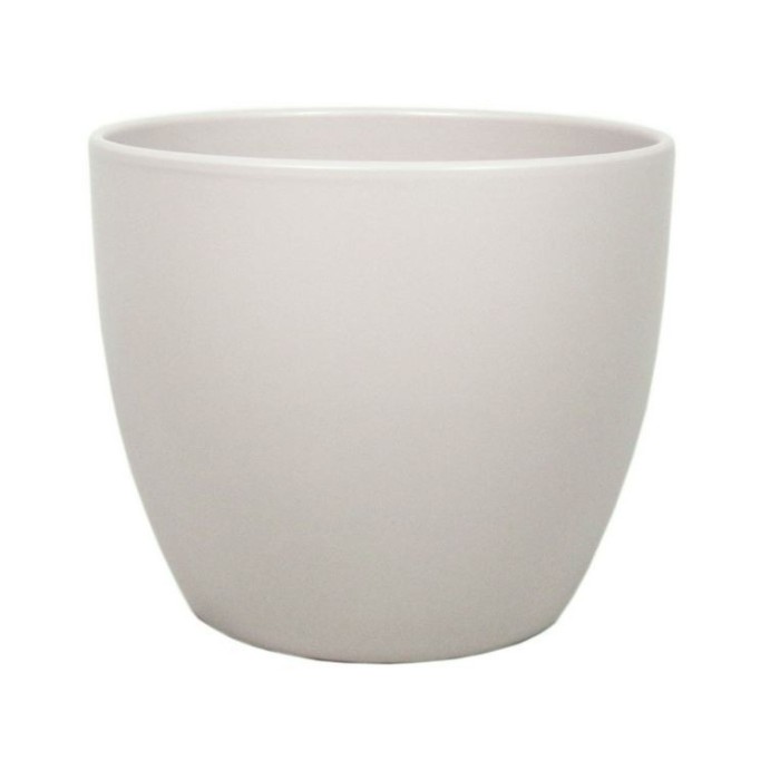 CERAMICA POT BOULE D12 H9.8CM TAUPE MAT ES10.5