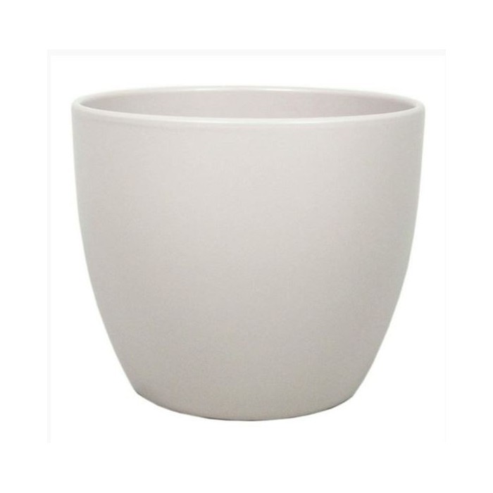 CERAMICA POT BOULE D15.5 H13.5CM TAUPE MAT ES13