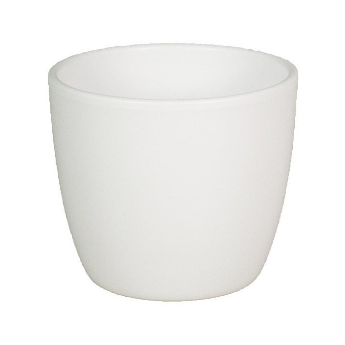 CERAMICA POT BOULE D19.5 H17CM BLANC MAT ES17