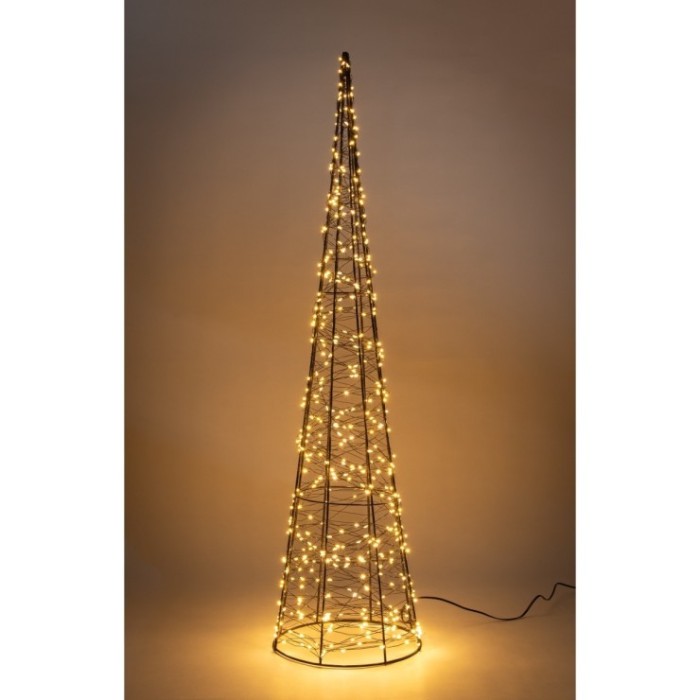 CONO 20X80CM/500LED CALIDO / 5M BLACK META