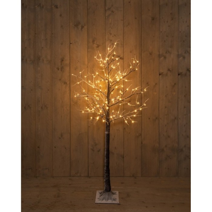 ABEDUL NATURAL NEVADO 140LEDS/160CM EXT CON LUZ