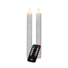VELAS LED TIPO CANDELABRO 2UNI 23CM BLANCAS