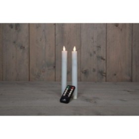 VELAS LED TIPO CANDELABRO 2UNI 23CM BLANCAS