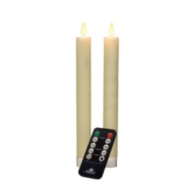 VELAS LED TIPO CANDELABRO 2UNI 23CM MARFIL