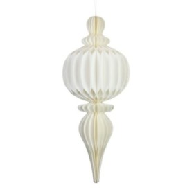 COLG DECO MARFIL PAPEL 32x32x77cm FSC