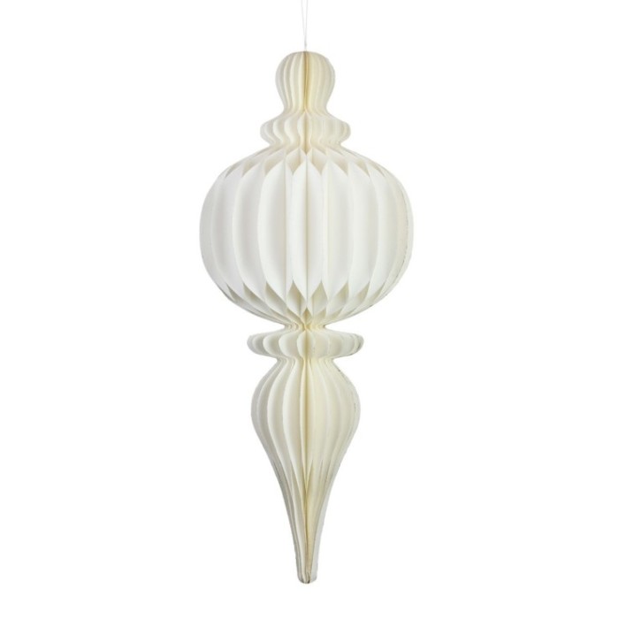 COLG DECO MARFIL PAPEL 32x32x77cm FSC