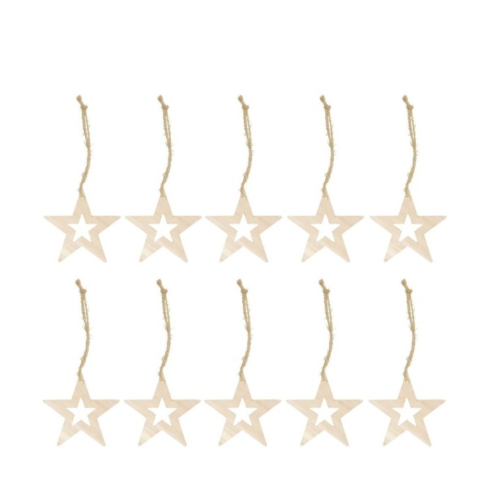 COLG ESTRELLAS CONTORNO 10uni 10x0.8x10cm FSC