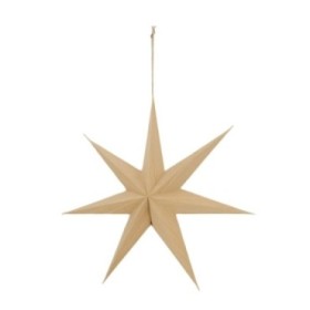 COLG ESTRELLLA papel 59x59x11cm NATURAL MADERA