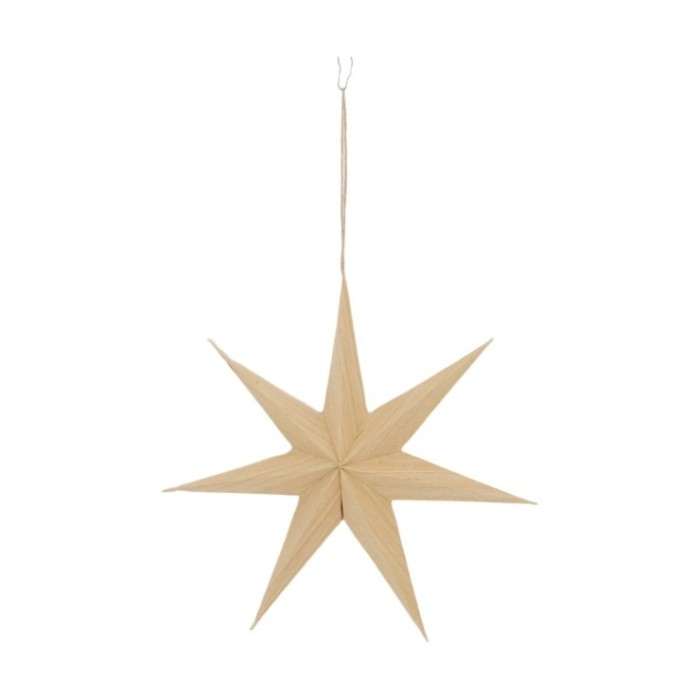 PENJ ESTRELLA paper 30x30x6cm NATURAL FUSTA