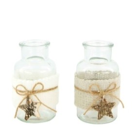 BOTELLA MUERDAGO PINYITA 6.5x6.5x12.5cm MIX2 UNI