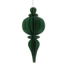 COLG DECO VERDE PAPEL 15x15x38cm UNI