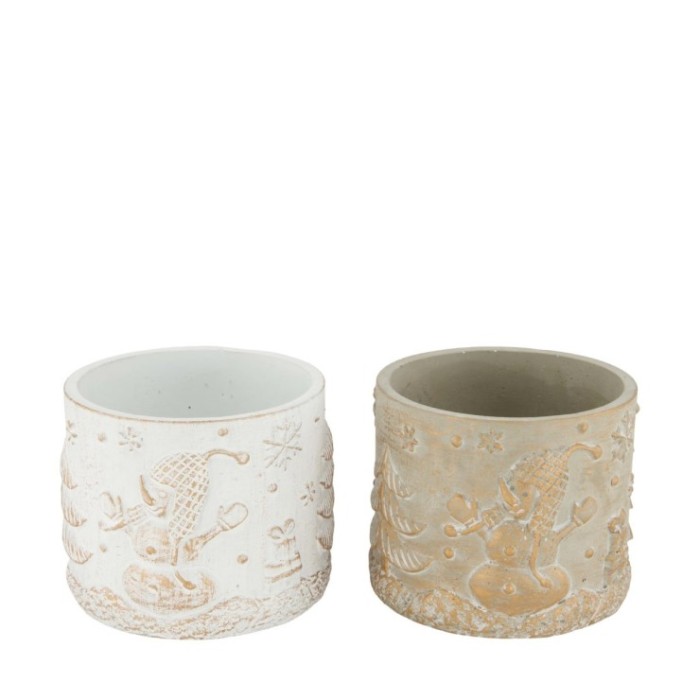 CERAMICA TEST SNOWMAN 12x12x10cm MIX 2 UNI